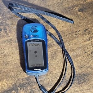 Garmin eTrex Legend GPS Blue Complete Handheld Hiking‎ & Geocache Tested Works